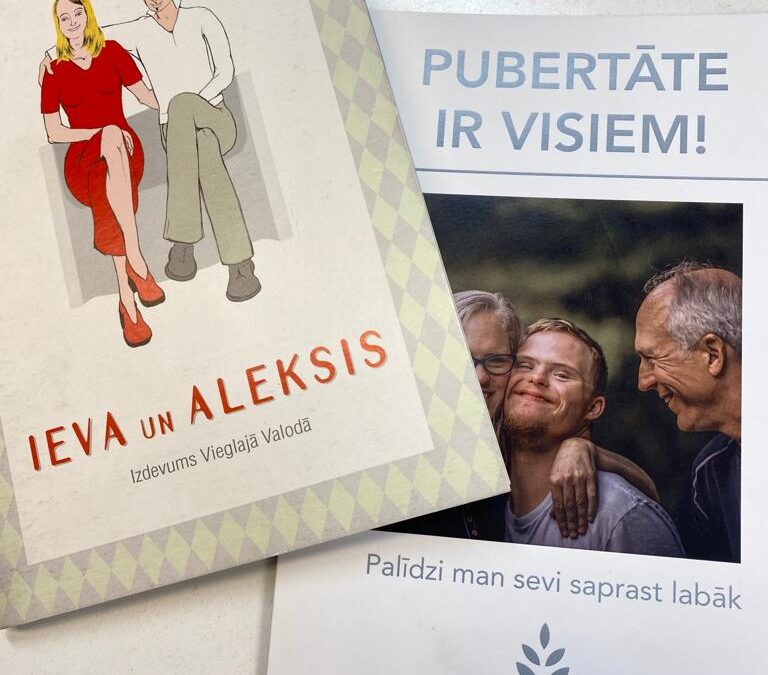 SIF ĢDP NVO 2024 projekts “Izglītojoši materiāli vieglajā valodā par pārmaiņām pusaudžu vecumā un attiecību veidošanu – praktisks atbalsts jauniešu ar intelektuālās attīstības traucējumiem ģimenēm”